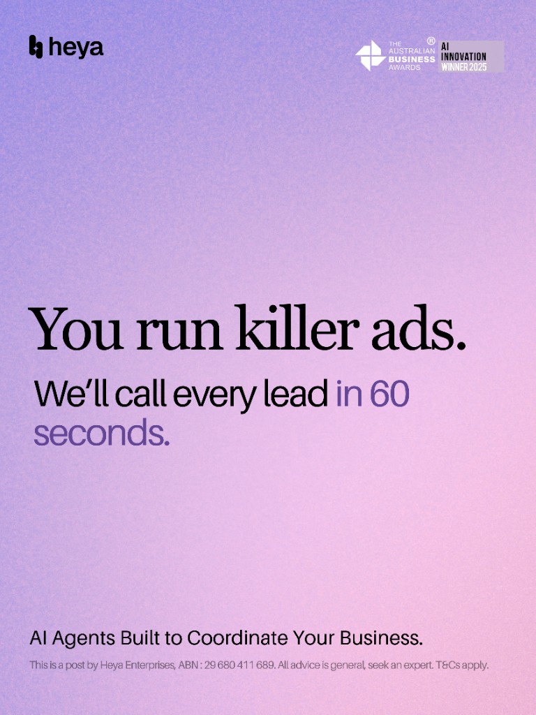 Heya — You run killer ads. Dark